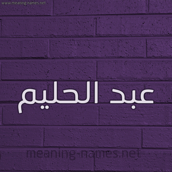 شكل 12 الإسم على الحائط الجداري صورة اسم عبد الحليم ABDELHAKIM